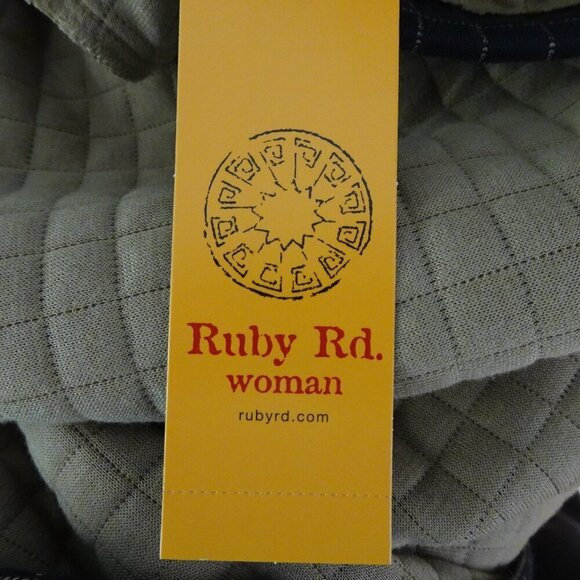 Ruby Rd Jacket Women's Plus Size 3X Black Windowpane Relaxed Fit Snap Front - Picture 8 of 10